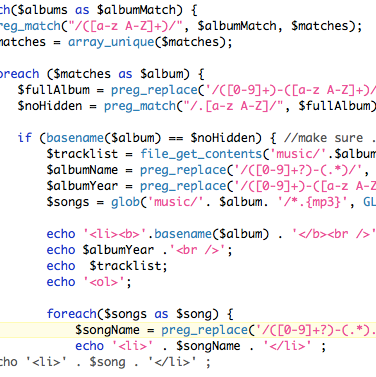 Simple file management with PHP